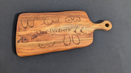 Char-Boob-Erie Engraved Paddle