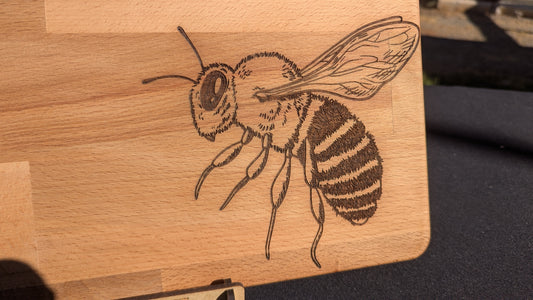 Bee Engraved Board