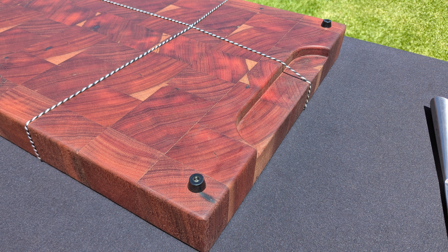 Reclaimed Redgum End grain Chopping Board (Butchers Block)