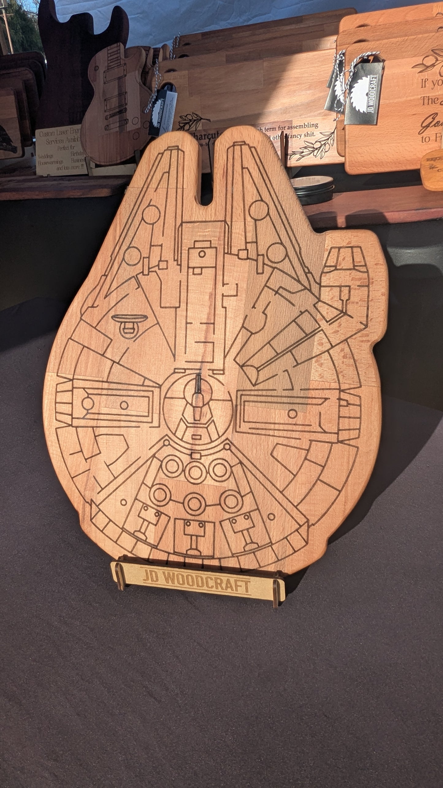 Malenium Falcon Serving Board