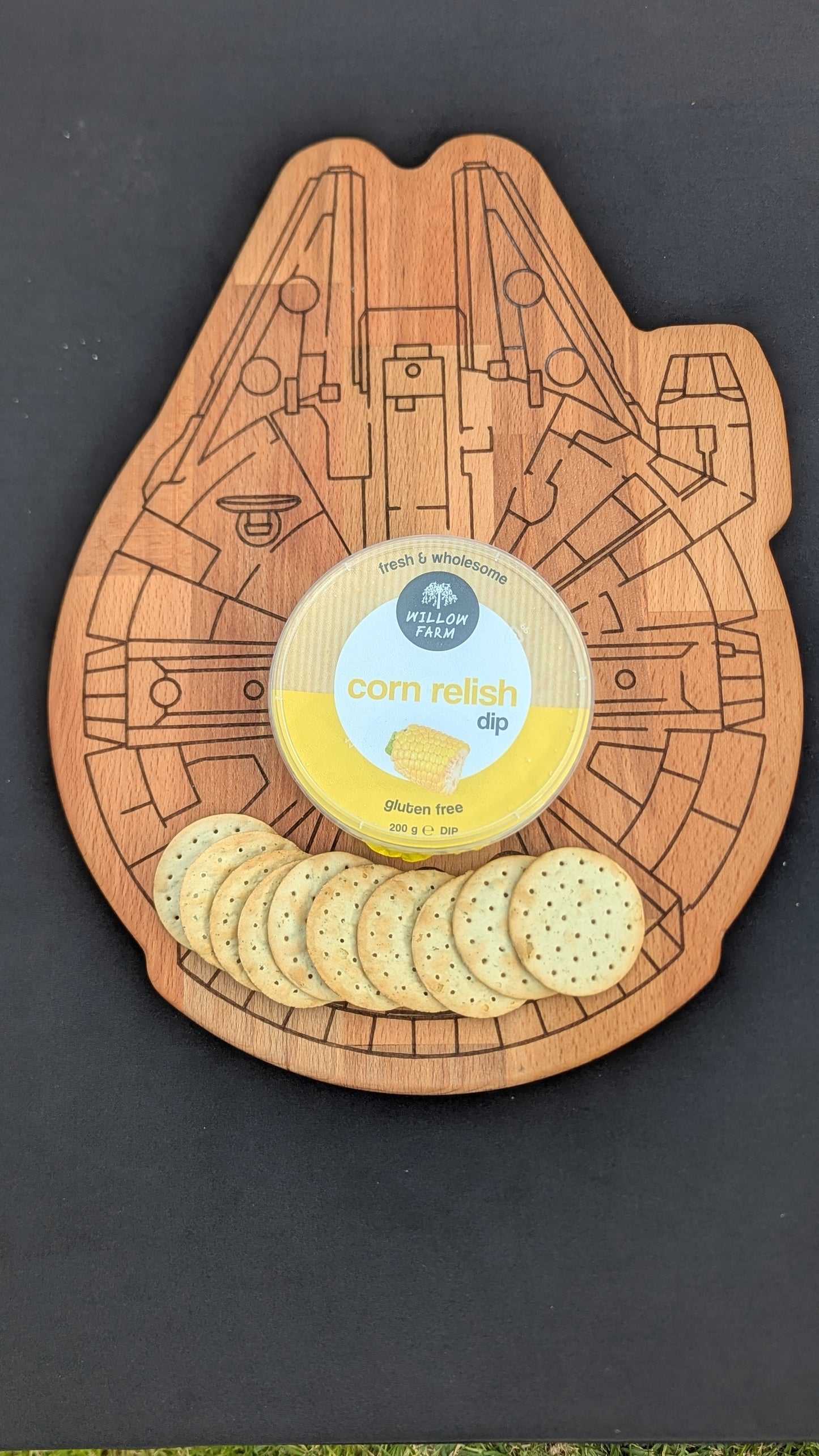 Malenium Falcon Serving Board