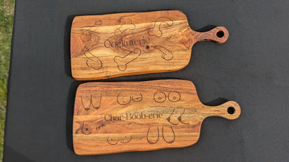 Char-Boob-Erie Engraved Paddle