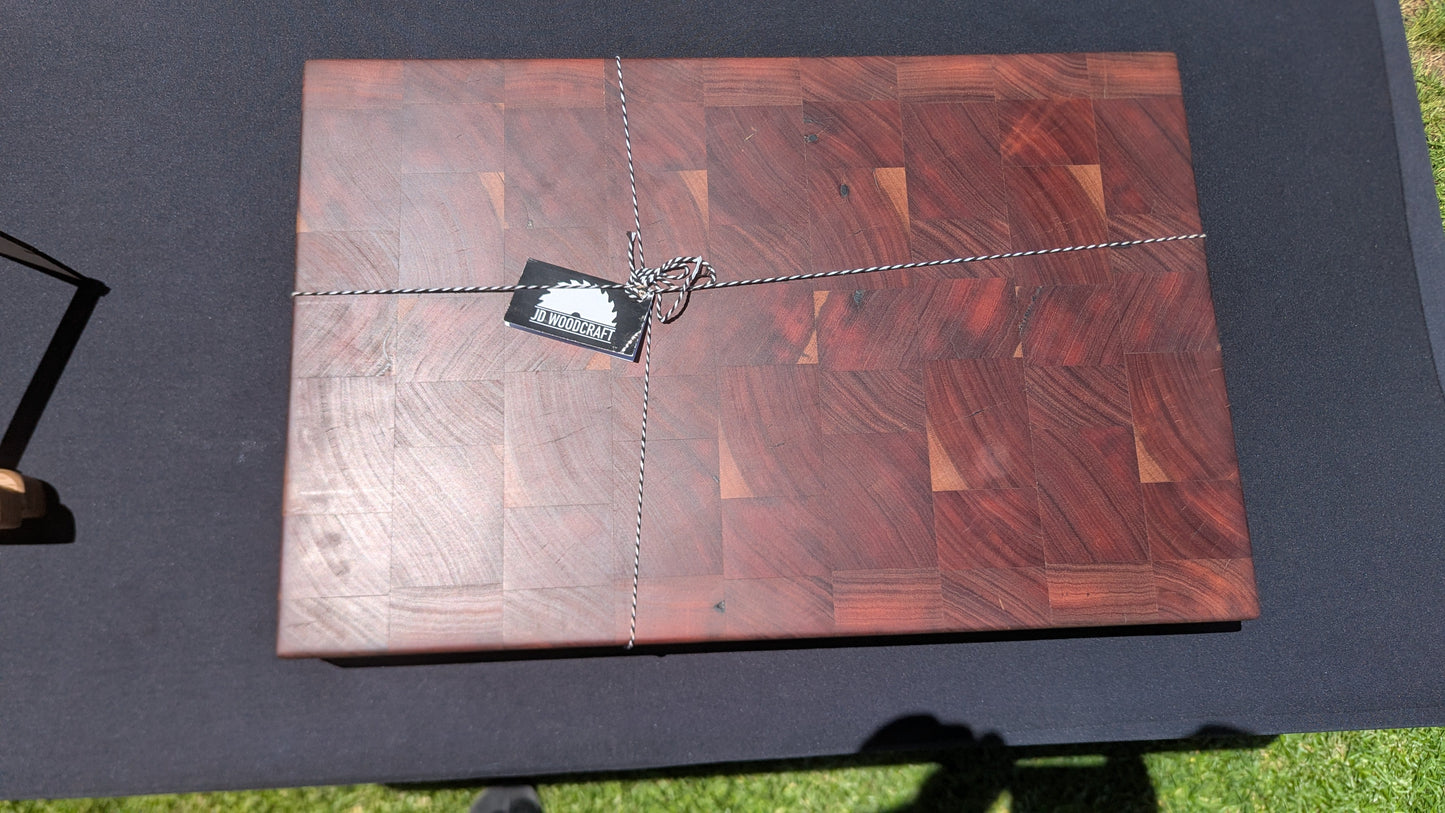 Reclaimed Redgum End grain Chopping Board  (Butchers Block)