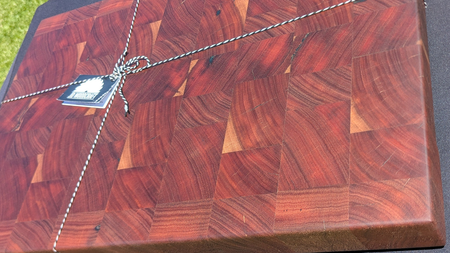 Reclaimed Redgum End grain Chopping Board  (Butchers Block)