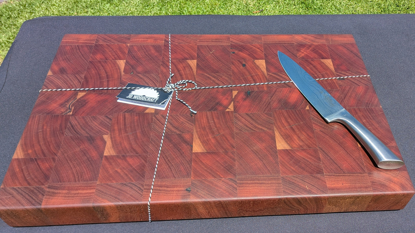 Reclaimed Redgum End grain Chopping Board  (Butchers Block)