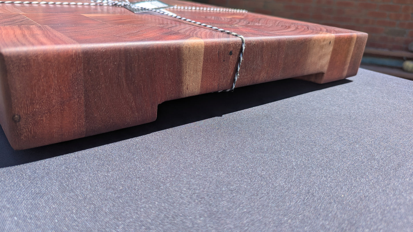 Reclaimed Redgum End grain Chopping Board  (Butchers Block)