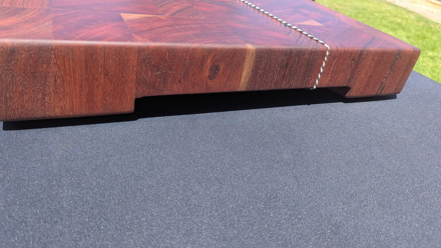 Reclaimed Redgum End grain Chopping Board  (Butchers Block)