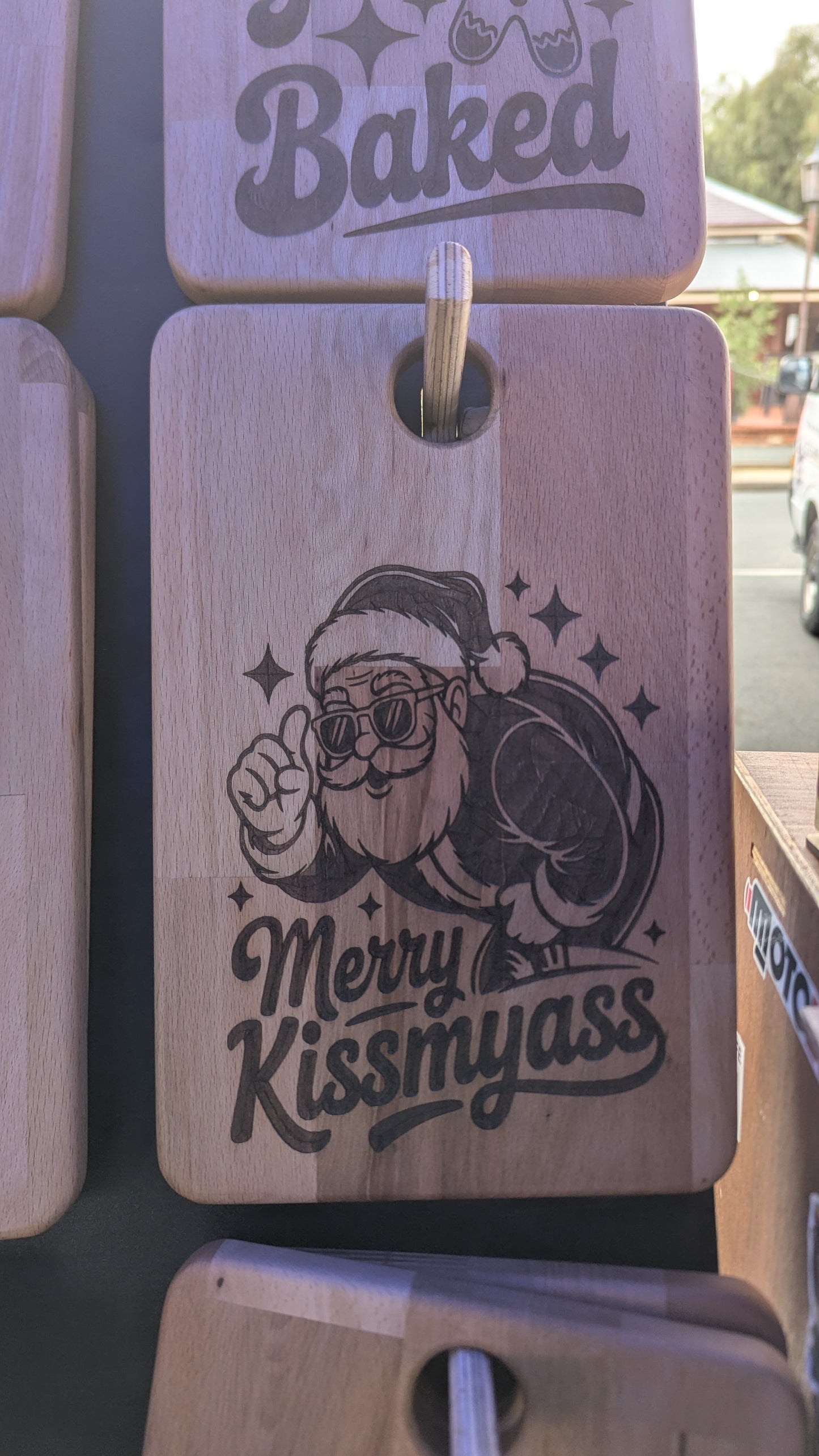 Cheeky Christmas themed Serving Boards